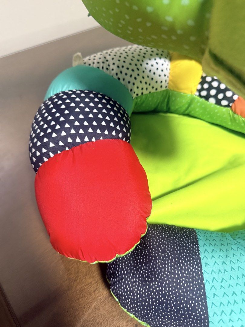 Infantino Prop-A-Pillar Tummy time & Seated Support (Category: Infant Playtime) located in Tarlac. Submitted by iamjozha (Listing ID 1439175960, Image 2). Description: - For babies 6 months and up - Features a colorful caterpillar design - Includes various textures and patterns - Provides a comfortable play and tummy time space ❌Has a factory defect (missing strap) ❌Toys/teethers won’t be included for hygienic purposes.