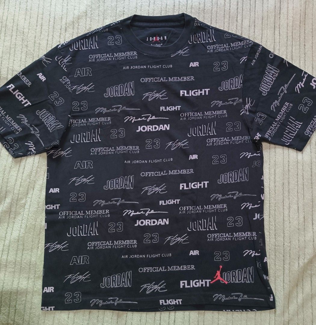 Jordan T-shirt Good Condition (Category: Tshirts & Polo Shirts ) located in Moalboal. Submitted by domosmogfr47533 (Listing ID 1439189487, Image 1). Description: Jordan Flight MVP 85 T-shirt,a red Jumpman logo is embroidered,size medium fit to large,no issue , south cebu location DM 📩.