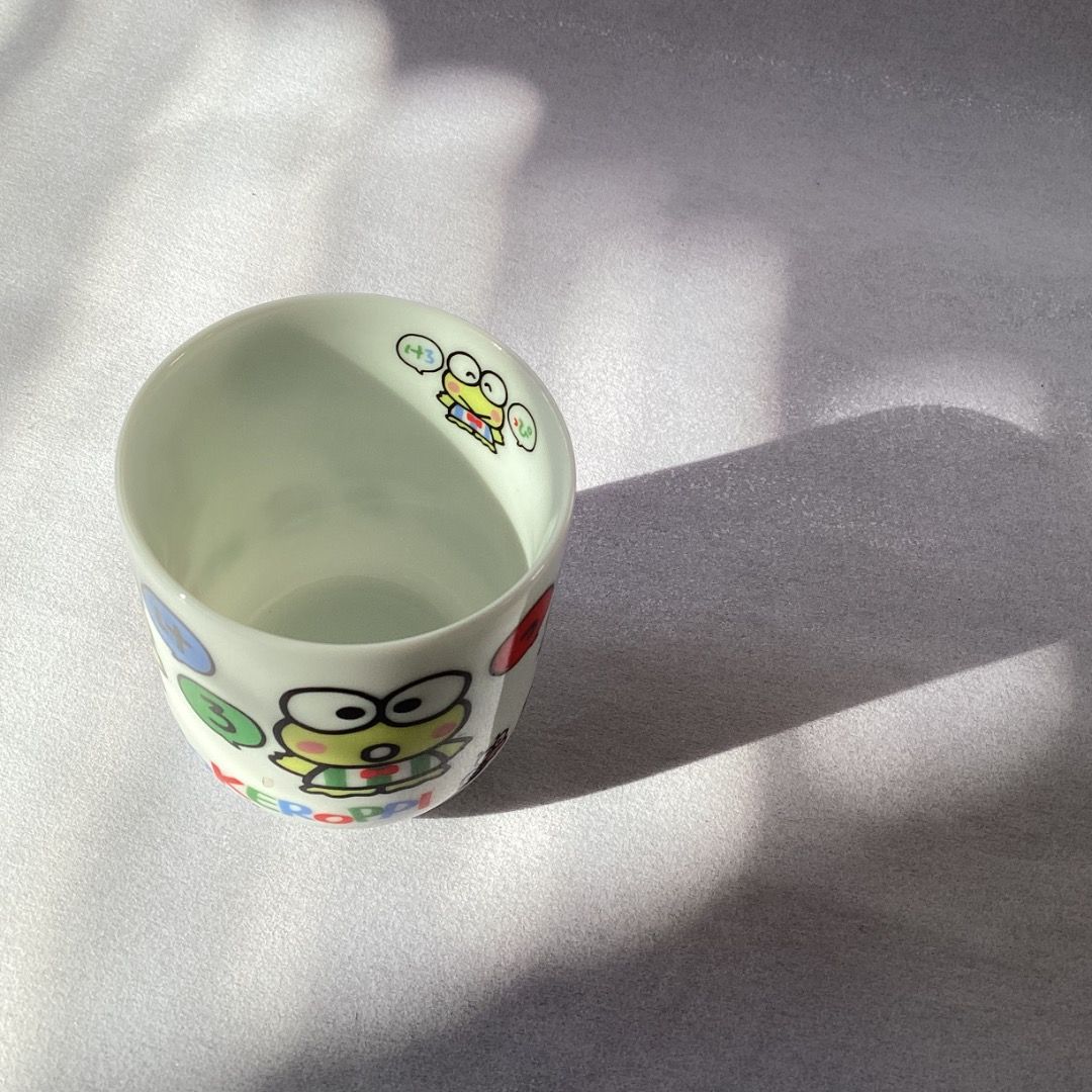 Kerokero Keroppi Teacup 90s (Category: Coffee & Tea Tableware) located in Davao. Submitted by eclectic1925 (Listing ID 1439202898, Image 2). Description: Php500 Kerokero Keroppi Teacup 90s *last pic for price reference only H: 3 inches L: 2.4 Please REVIEW PHOTOS We use 100% repurposed packaging materials SF starts at Php70 via Flash Express First to pay.