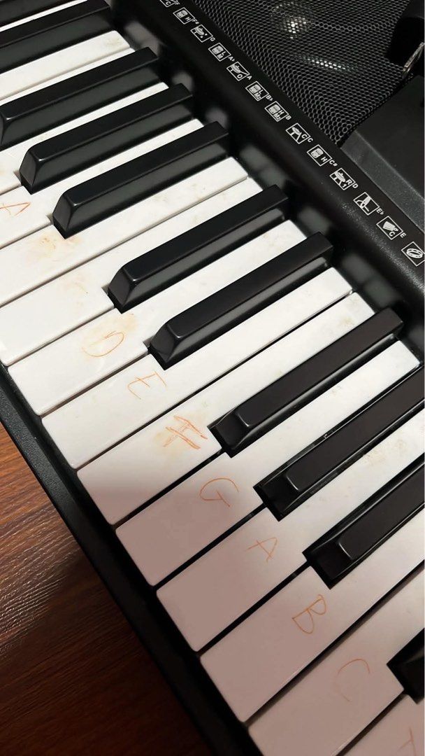 Lazer PK-2102 Piano Keyboard (Category: Musical Instruments) located in Quezon City. Submitted by alphonse13 (Listing ID 1439154709, Image 3). Description: LAZER PK-2102 Keyboard 🎹 Price is fixed. RFS: My sister barely used it and it’s just been sitting at home. Bought around Q4 2025. Complete with original box and power adapter as seen in photos. Working perfectly with speakers, buttons, and keys tested. The handwritten note labels on some keys