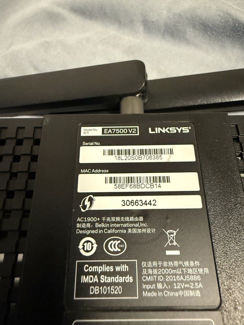 Linksys EA7500 Router460398769702840321