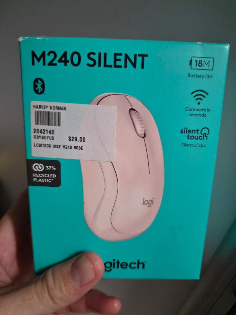 Logitech M240 Silent Bluetooth Mouse - Rose460077195288924160