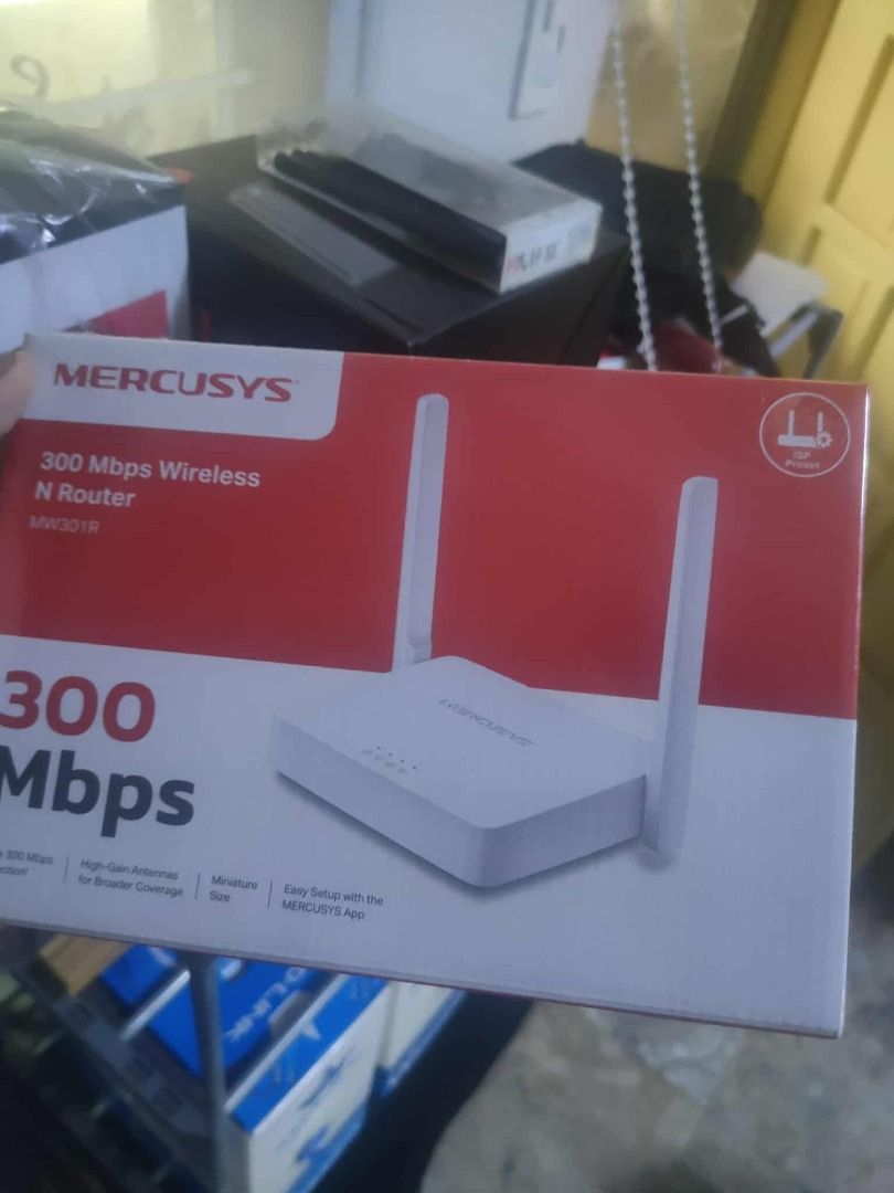 Mercusys MW301R 300Mbps Wireless N Router (Category: Networking) located in Santa Maria. Submitted by victorioustech (Listing ID 1439199938, Image 2). Description: 🌐 Affordable and reliable WiFi router for home and office use! Mercusys MW301R 300Mbps Wireless N Router 📶💻 ✅ 300Mbps Wireless Speed ✅ 2 High Gain 5dBi Antennas ✅ Wide WiFi Coverage ✅ Stable Internet Connection ✅ Easy Setup ✅ Compact and Simple Design ✅ Perfect for home, apartment, 