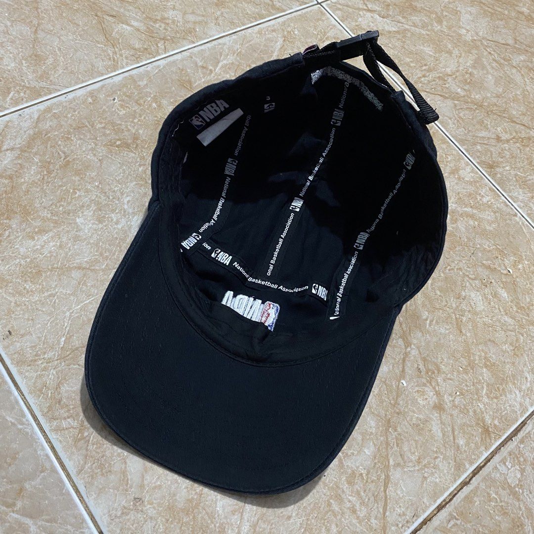 NBA 5 PANEL BLACK CAP (Category: Caps & Hats) located in Manila. Submitted by killthismane (Listing ID 1439209730, Image 3). Description: Black NBA 5-panel camp cap with an embroidered logo on the front..