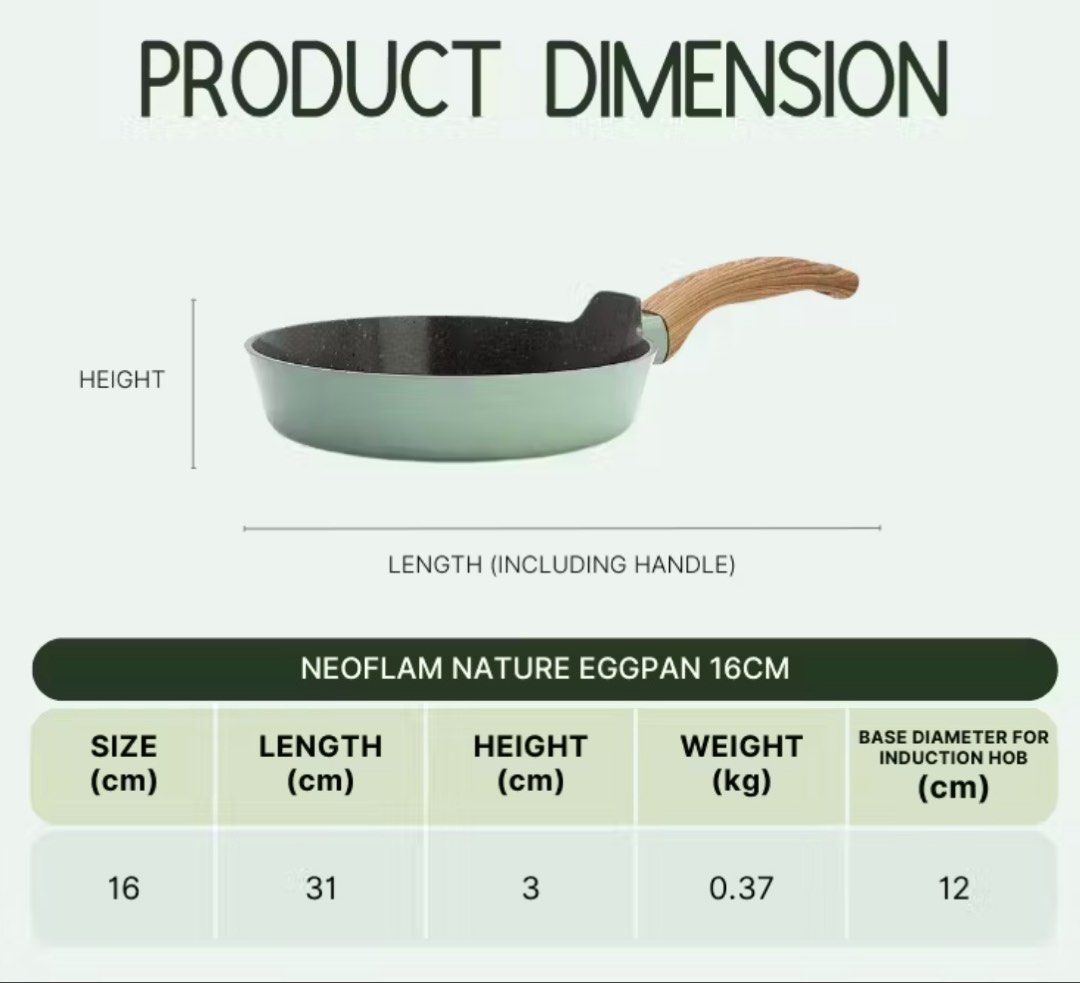 Neoflam Nature Eggpan 16cm - Ceramic Coating460461197986385921