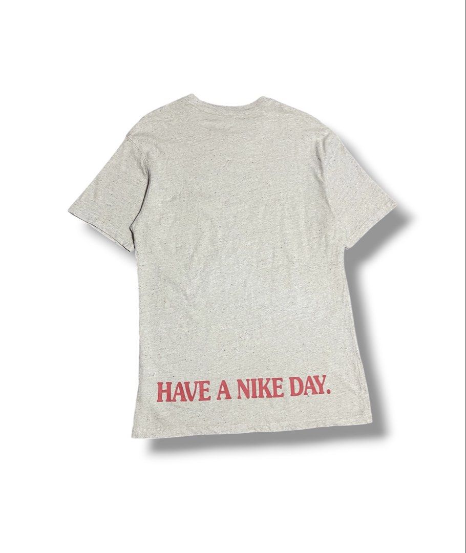 Nike Embroid "have a nice day" Shirt (Category: Tshirts & Polo Shirts ) located in Bulacan. Submitted by sanjisthrift (Listing ID 1439223495, Image 2). Description: Size Large Width 20 Length 30 Excellent Condition 9.5/10.