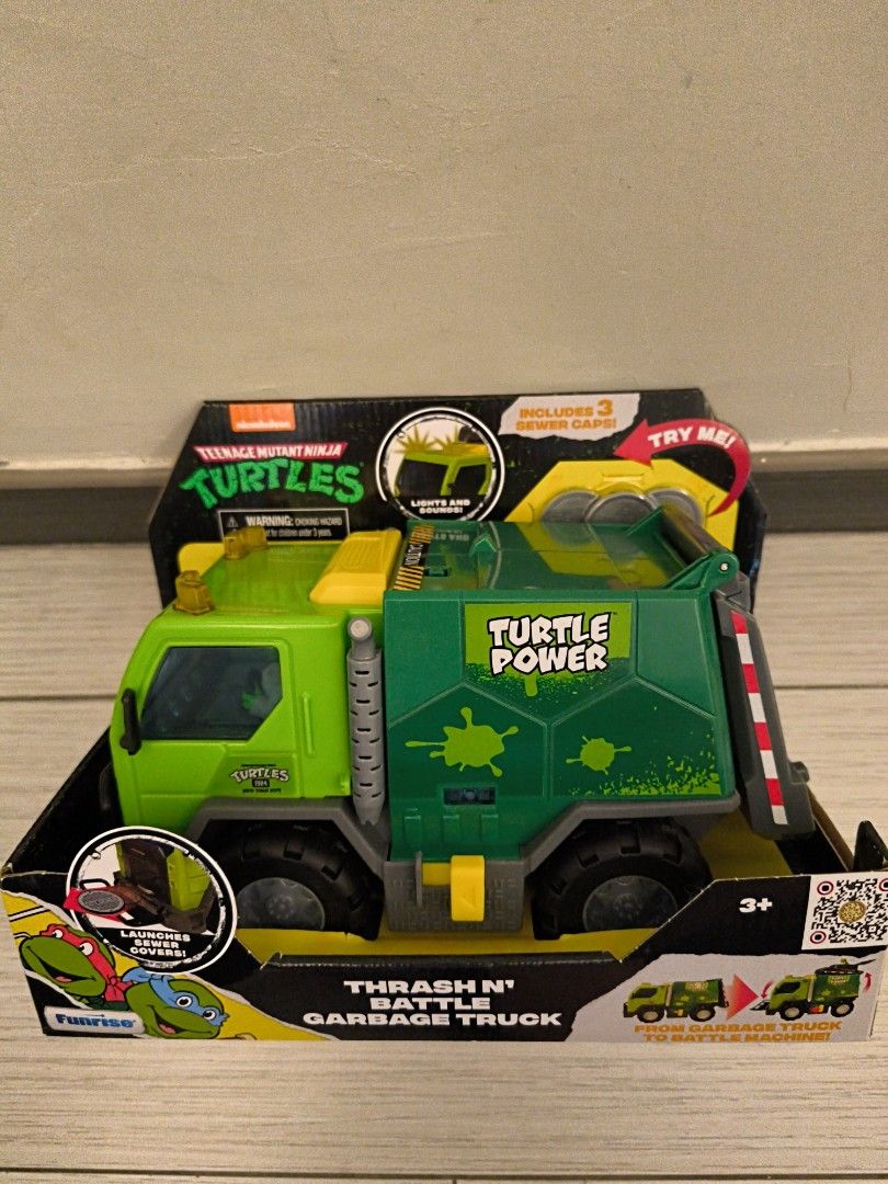 Ninja Turtle Garbage (Truck transform to Battle Machine) with Light ...
