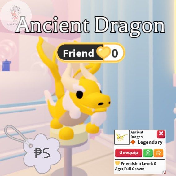 NP Ancient Dragon - Adopt Me Pet Roblox (Category: In-Game Products) located in Imus. Submitted by peonyluvh_ (Listing ID 1439126877, Image 1). Description: *.
