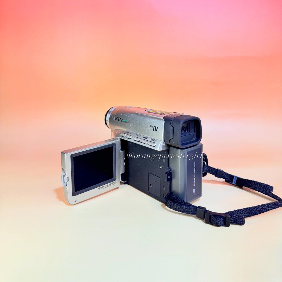 Panasonic NV-C2 MiniDV Camcorder (Category: Video Cameras) located in Bulacan. Submitted by orangepixiestixgirl (Listing ID 1423527337, Image 3). Description: ‼️message me on ig, @orangepixiestixgirl for inquiries and transactions‼️ ‼️ CAN’T REPLY HERE ‼️ Panasonic NV-C2 MiniDV Camcorder 10x Optical Zoom 100x Digital Zoom Zoom working —Video playback and tape loading/ejecting are fully functional. —Viewfinder working. —Records video and photos to