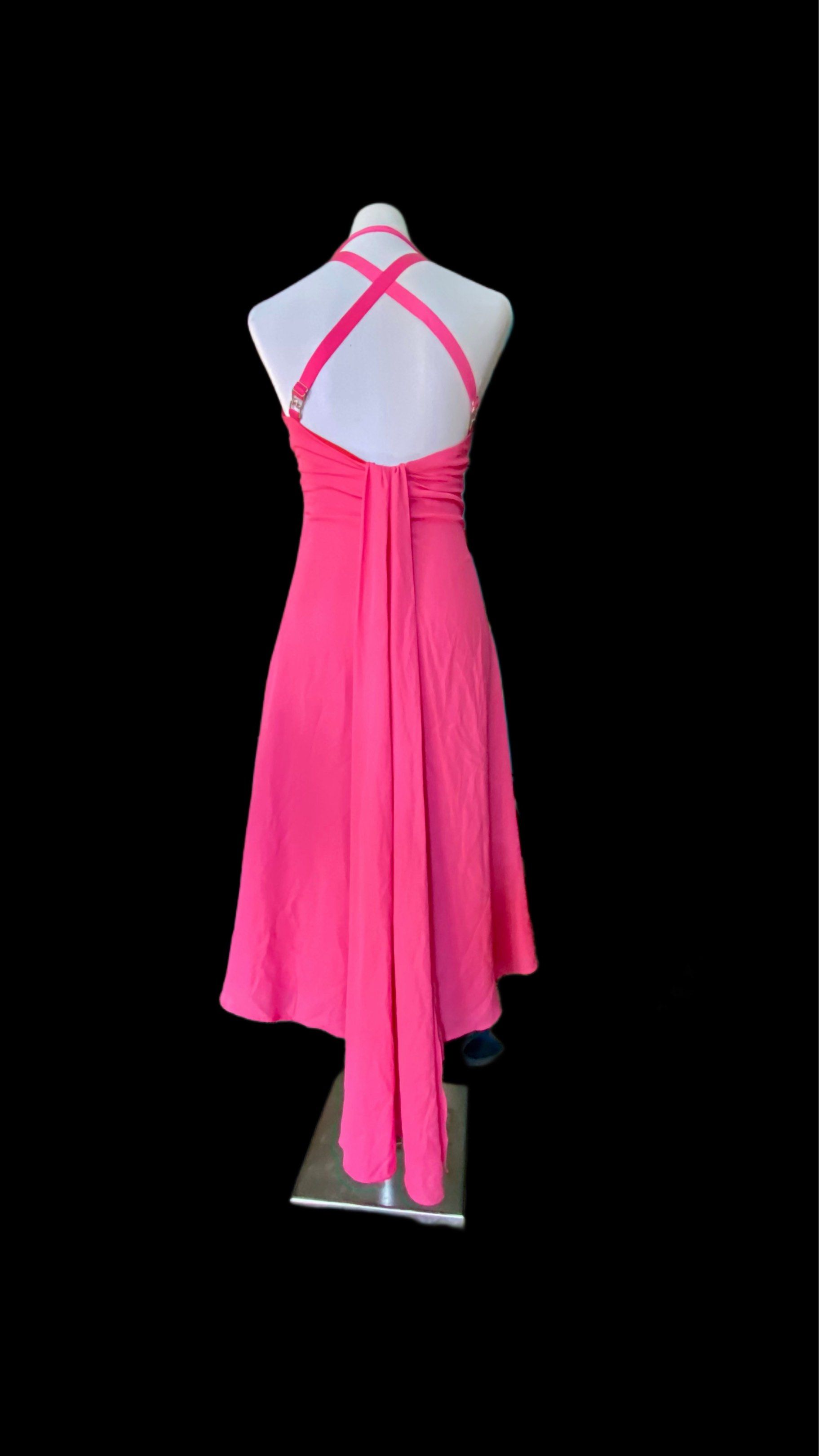 Pastel pink long back halter dress (Category: Evening dresses & gowns) located in President Roxas. Submitted by cocoa_chanel (Listing ID 1439140930, Image 2). Description: Branded, cut tag. This is super super pretty and ang ganda ng fit.