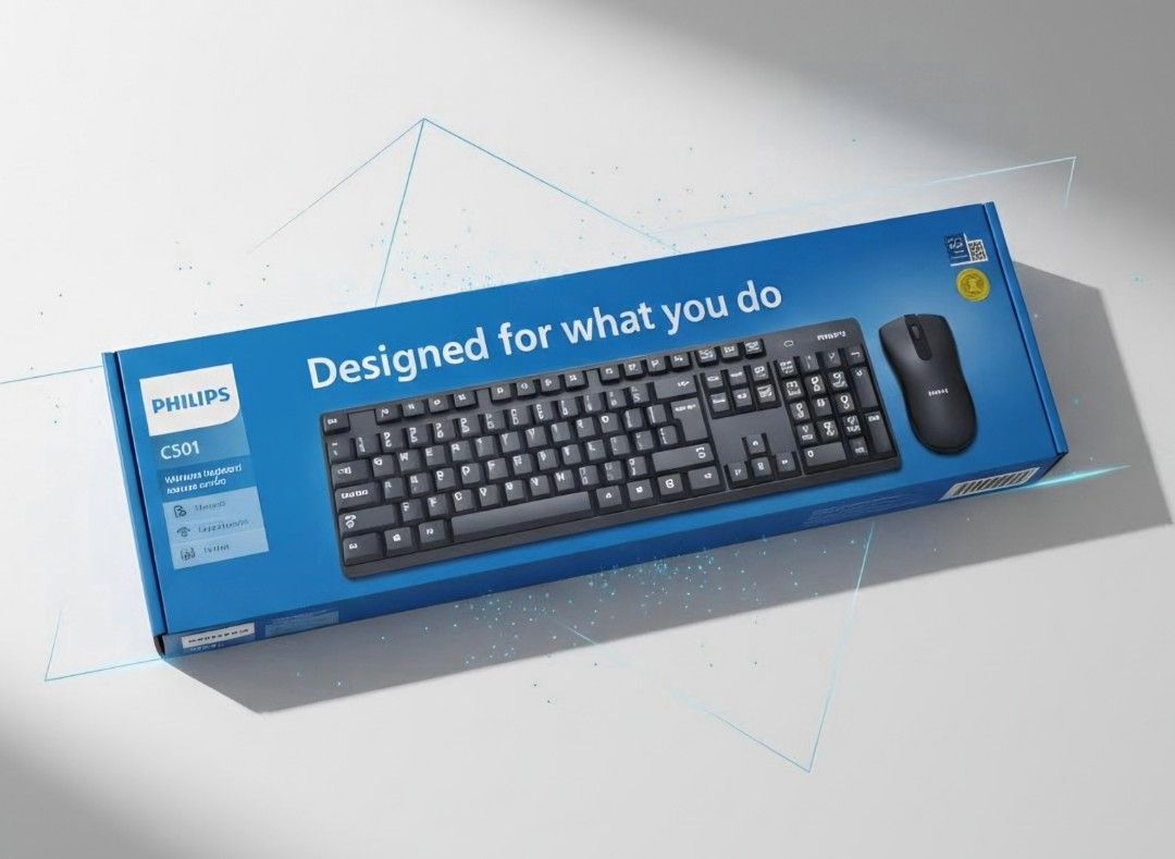 Philips C501 Wireless Keyboard and Mouse Combo460401455242956800