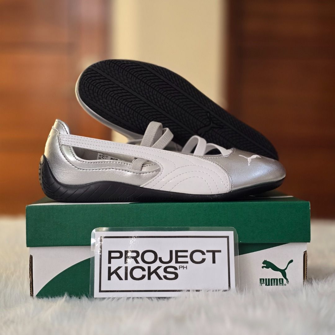 Puma Speedcat Ballet Silver (W) (Category: Sneakers) located in Rizal. Submitted by projectkicksph (Listing ID 1439081438, Image 1). Description: ❗ Below SRP Item ❗ For Sale Puma Speedcat Ballet 'Silver' (W) Size: 6.5 Men's | 8 Women's | 24.5 CM Price: ₱4,695 (SRP ₱5,200) A down payment is required to reserve Prices may change without prior notice Open to shipping via Lalamove/Grab/LBC/J&T Meet up around SM Masinag Area DM us for inquiries 📩 FB: