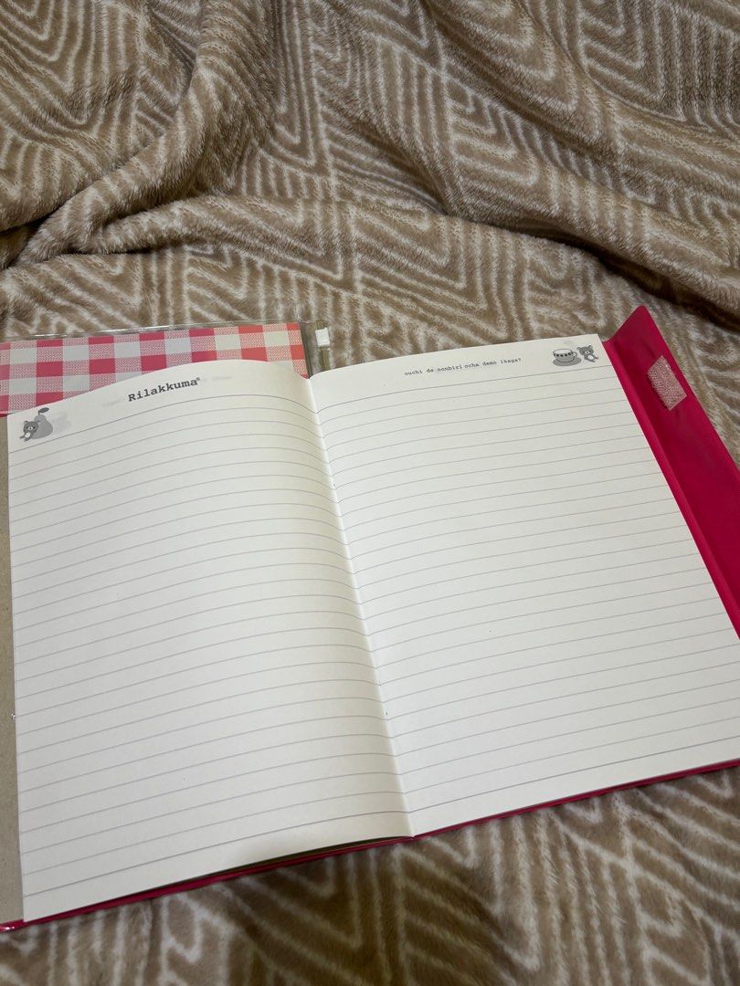 Rilakkuma, Gingham Pink, and Floral Notebook (Category: Stationery & School Supplies) located in Butuan. Submitted by tinjokxx (Listing ID 1439222634, Image 2). Description: PM for individual pricing :) Rilakkuma NB SOLD Read me ⬇️ PM for inquiries Payment first policy MOP: Gcash/BPI J&T only - Add SF Offer only if you are 💯getting the item WYSIWYG.