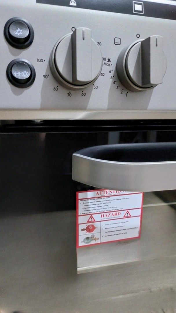 Rinnai Gas Range with Asahi Coffee Maker (Category: Ovens & Toasters) located in Marikina City. Submitted by thingsthatneednewhomes (Listing ID 1439214274, Image 3). Description: With rotisserie Top grill Comes with new Asahi Coffee Maker CM-052 Message for more info. Requires a thermometer to check temp and fire management Origjnal packaging included Price Negotiable. RFS: Moving to a smaller place, won't fit..
