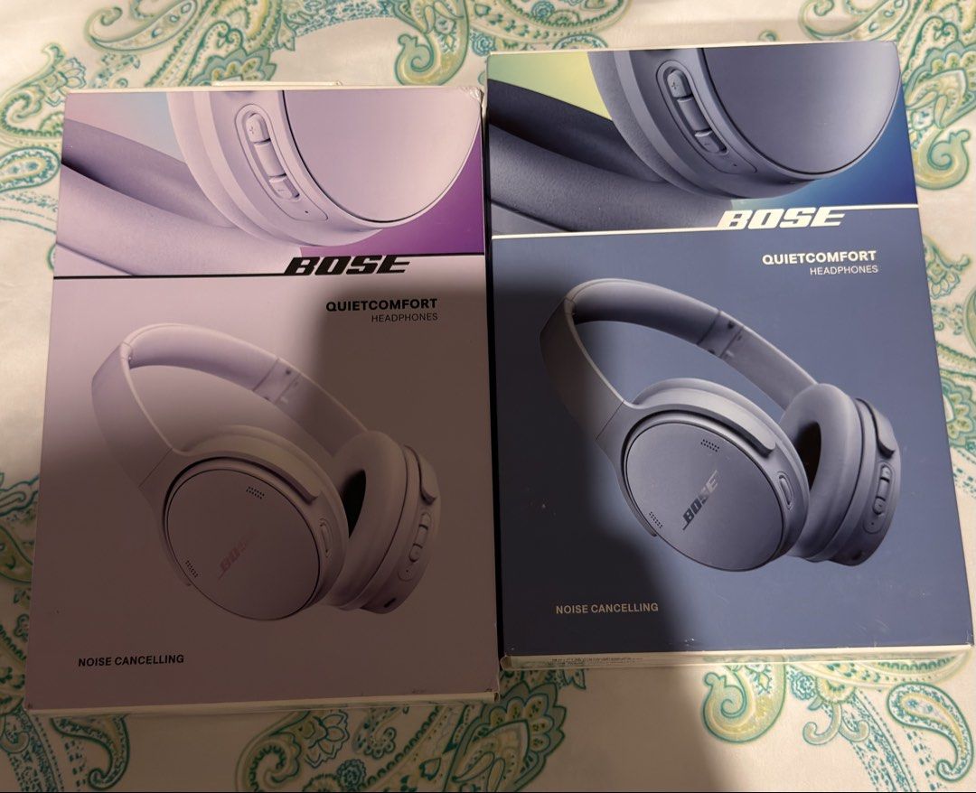 RUSH! Bose Quietcomfort Headphones (Category: Headphones & Headsets) located in Makati City. Submitted by beyond199 (Listing ID 1439205150, Image 1). Description: Hi! I am selling the 100% Authentic Bose Quietcomfort Headphones in Purple, Blue for 10,995 pesos each. 100% authentic. Will connect to the official Bose app after activation. NO SWAPPING. FIXED PRICE. Original price at 20,995 pesos. Item is brand new and sealed. 100% Authentic. Meetups