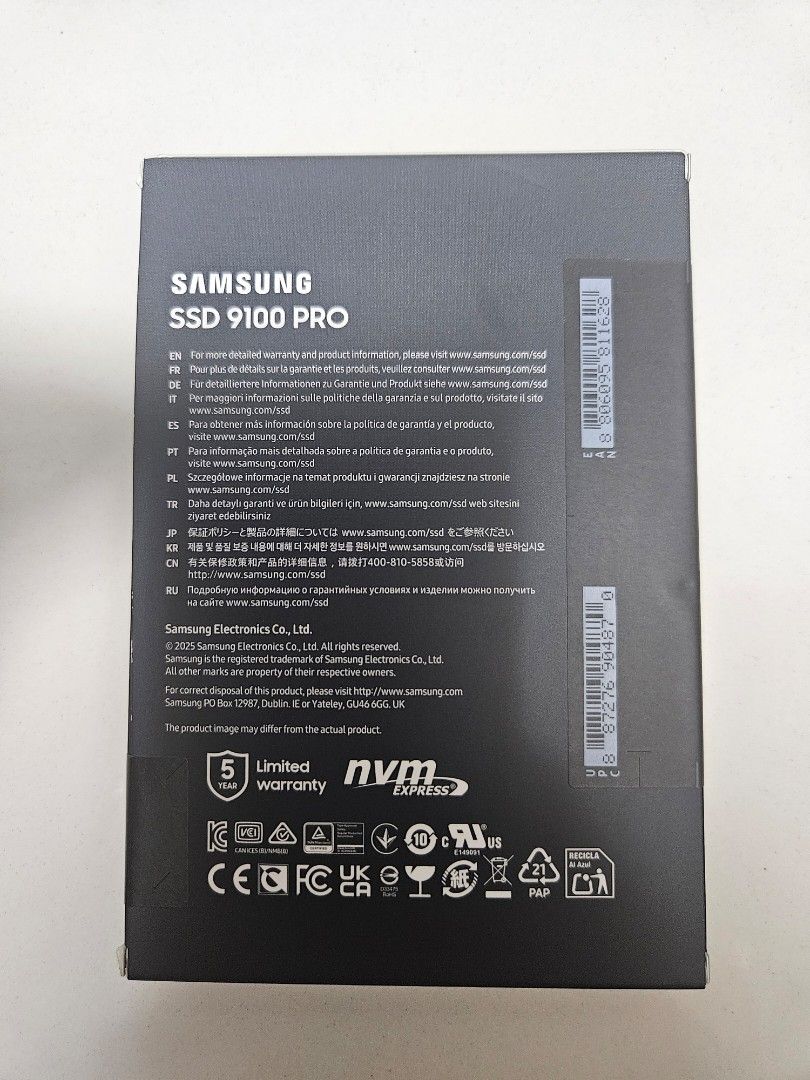 Samsung 9100 Pro 1TB NVMe SSD460400569656944640