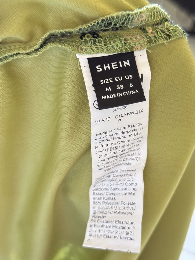 Shein Green Embroidered Mini Skirt (Category: Skirts) located in Cabanatuan. Submitted by kylcloset (Listing ID 1439129140, Image 3). Description: .