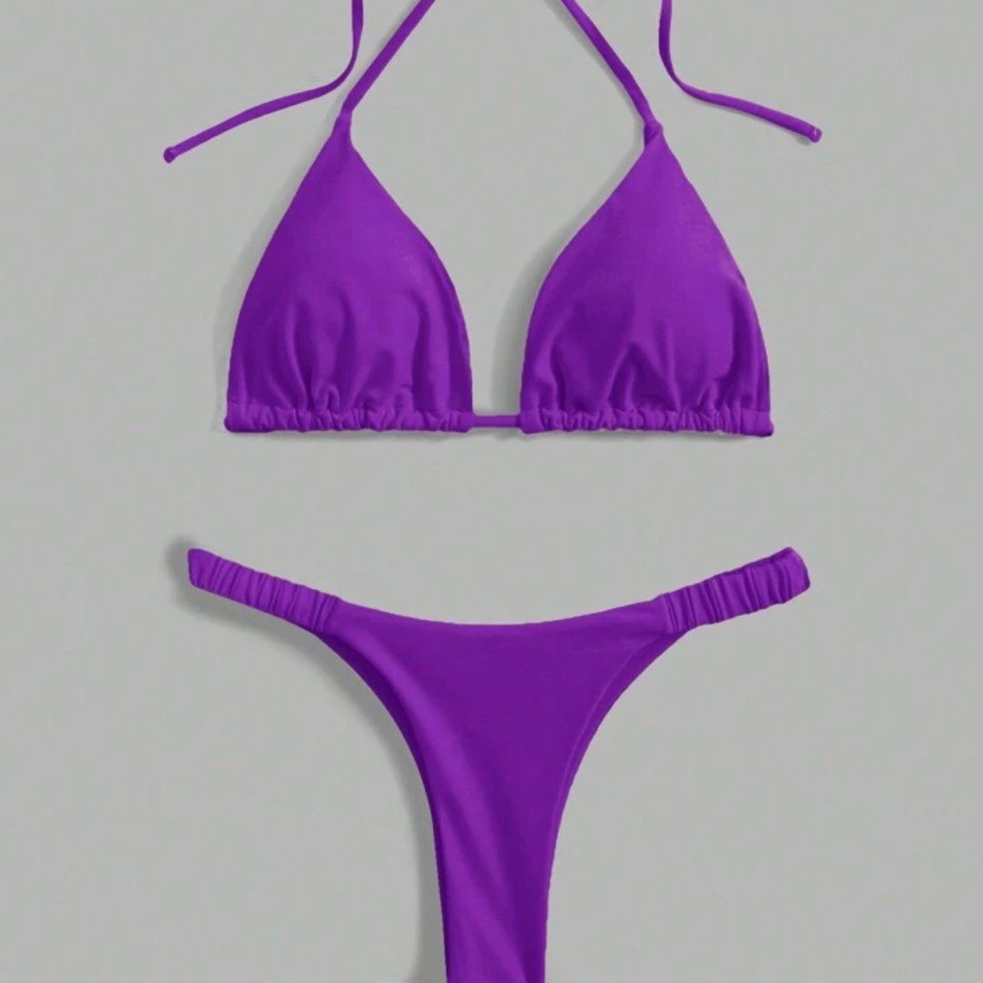SHEIN Violet Two Piece Bikini (Category: Bikinis & Swimsuits) located in Manila. Submitted by matchacoded (Listing ID 1439247326, Image 1). Description: - xs but bottom runs smaller - whenworn for serious buyers only - used once.
