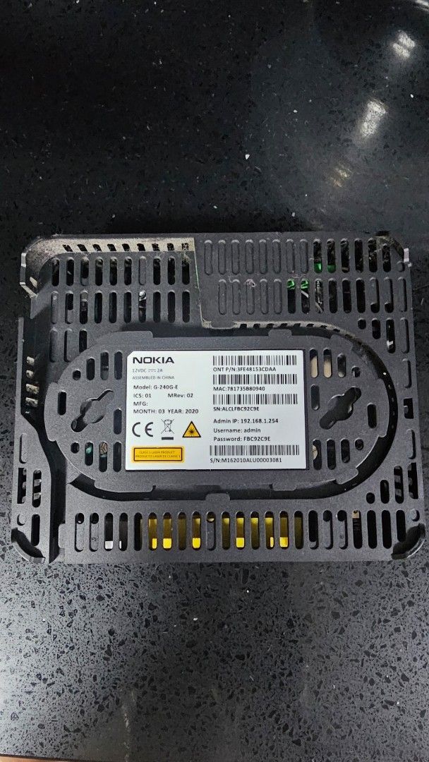 Singtel Optical Network Router460167690647644163