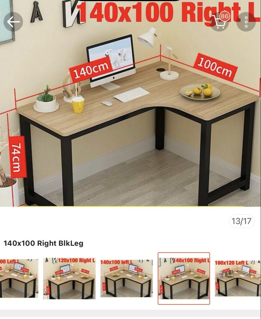 Study Table (Category: Tables & Sets) located in Singapore. Submitted by peanutbutterraw (Listing ID 1439082995, Image 1). Description: Original at $199. Arrange own delivery please. .