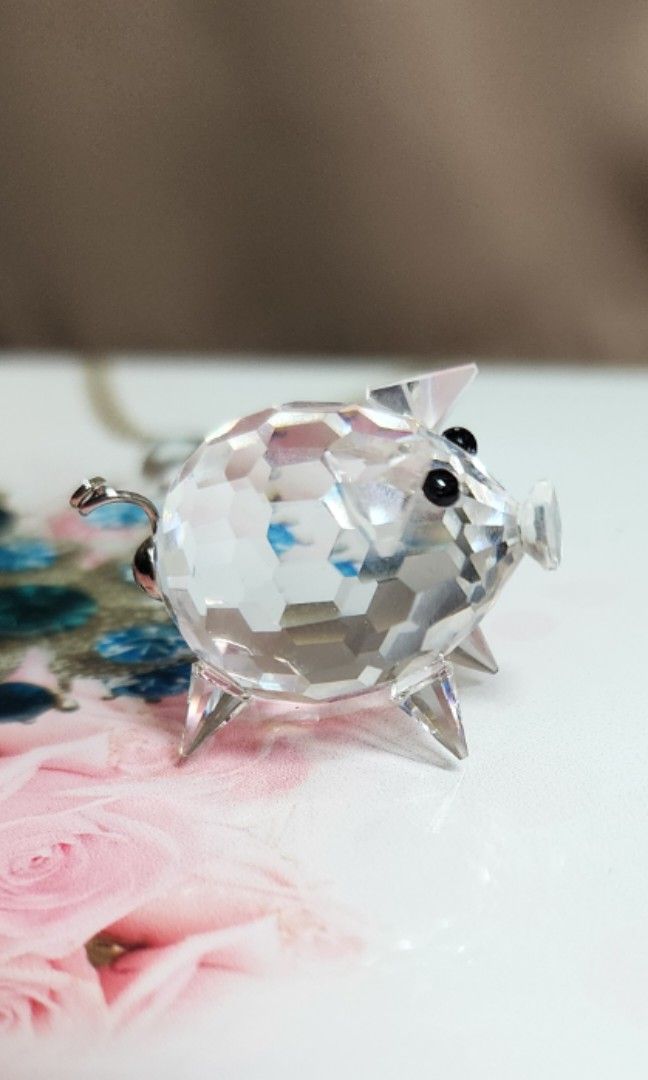 Swarovski Crystal Pig Figurine (Category: Vintage Collectibles) located in Baguio. Submitted by coffeesilvershadow_28 (Listing ID 1439121559, Image 2). Description: - Buy as is from HK box. NO box included - Swarovski crystal pig figurine - with markings - Miniature size (approx. 1 inch long) - 2 pcs. avail - Baguio dropping - Jnt shipping- Payment first plus sf before shippin.