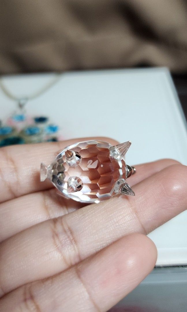 Swarovski Crystal Pig Figurine (Category: Vintage Collectibles) located in Baguio. Submitted by coffeesilvershadow_28 (Listing ID 1439121559, Image 3). Description: - Buy as is from HK box. NO box included - Swarovski crystal pig figurine - with markings - Miniature size (approx. 1 inch long) - 2 pcs. avail - Baguio dropping - Jnt shipping- Payment first plus sf before shippin.
