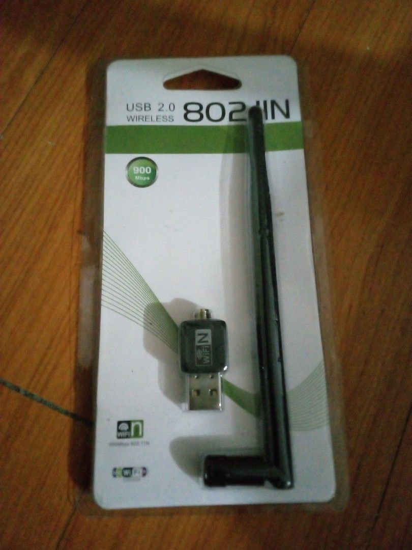 USB 2.0 802.11N Wireless Adapter and BT 5.3 Adapter (Category: Chargers & Cables) located in Manila. Submitted by jerictandingan (Listing ID 1439221132, Image 2). Description: - Includes a USB 2.0 802.11N wireless adapter with antenna. - Also includes a Bluetooth 5.3 wireless adapter. - Bluetooth 5.3 adapter compatible with Windows 7/8/10/11 and Linux. - Both adapters are brand new. - Both adapters are in their original packaging..