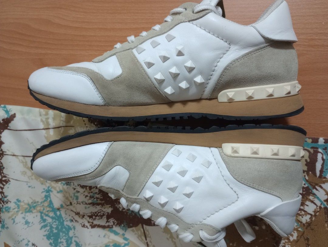 VALENTINO (Category: Sneakers) located in Manila. Submitted by fashion-styles (Listing ID 1439113250, Image 3). Description: FOR SALE: VALENTINO GARAVANI SNEAKERS BUNDLE 🔥 2 PAIRS - DIFFERENT SIZES TAKE ALL - ₱8000 - Negotiable 100% AUTHENTIC or triple money back. Videocall for legit check anytime. 1. VALENTINO ROCKSTUD UNTITLED SNEAKERS - Colorway: White/Bone with signature Rockstuds - Italian calfskin + suede, gum sole - Size: 41 EU / 8-8.5 US