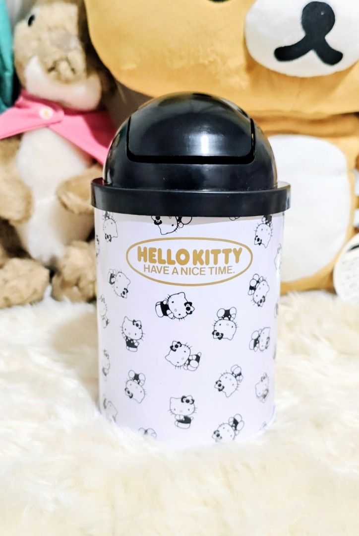 1987 VINTAGE HELLO KITTY TIN CAN (MINI TRASH BIN DESIGN) (Category: Vintage Collectibles) located in Manila. Submitted by yourfavoritethings7 (Listing ID 1439100389, Image 1). Description: .
