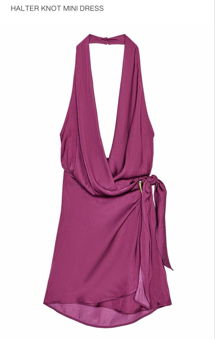 Zara Halter Knot Mini Dress (Category: Dresses) located in Mandaluyong City. Submitted by camiwears (Listing ID 1439213248, Image 1). Description: .