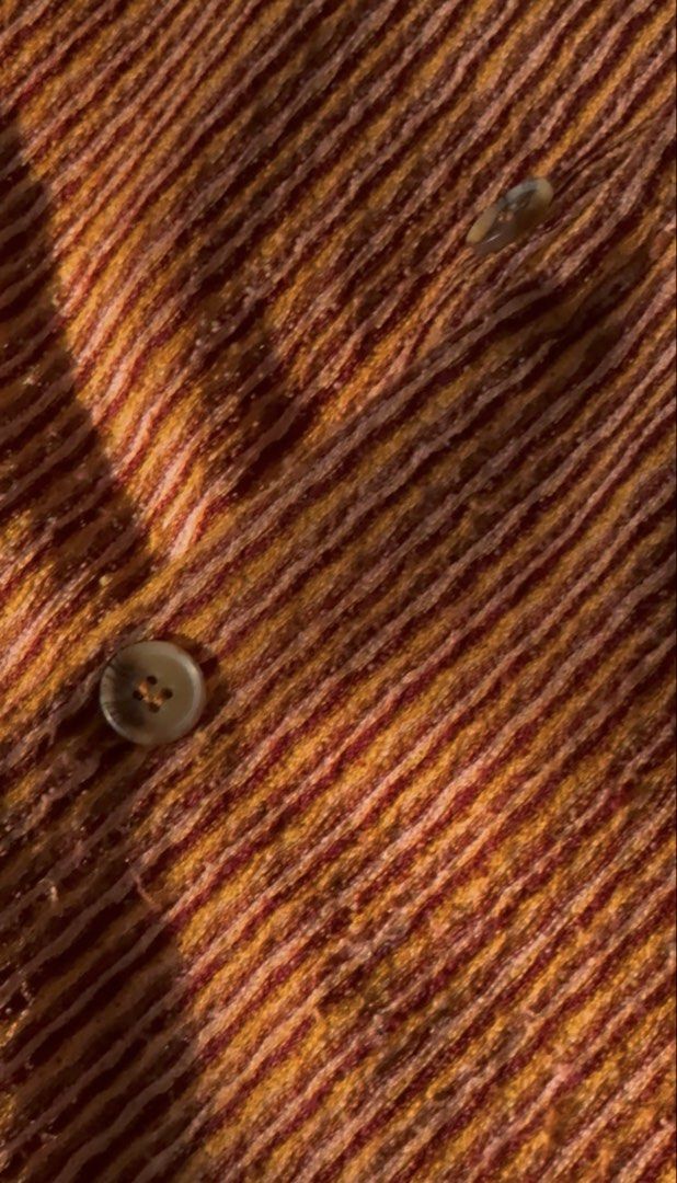 Zara Striped Shirt - Size S (Category: Tshirts & Polo Shirts ) located in Quezon City. Submitted by kyudotcom (Listing ID 1439150416, Image 2). Description: - Zara striped shirt - Size: S but very oversized - Features: Collared neckline, button-down closure - Made in Morocco - knitted fabric - Warm bright color palette.