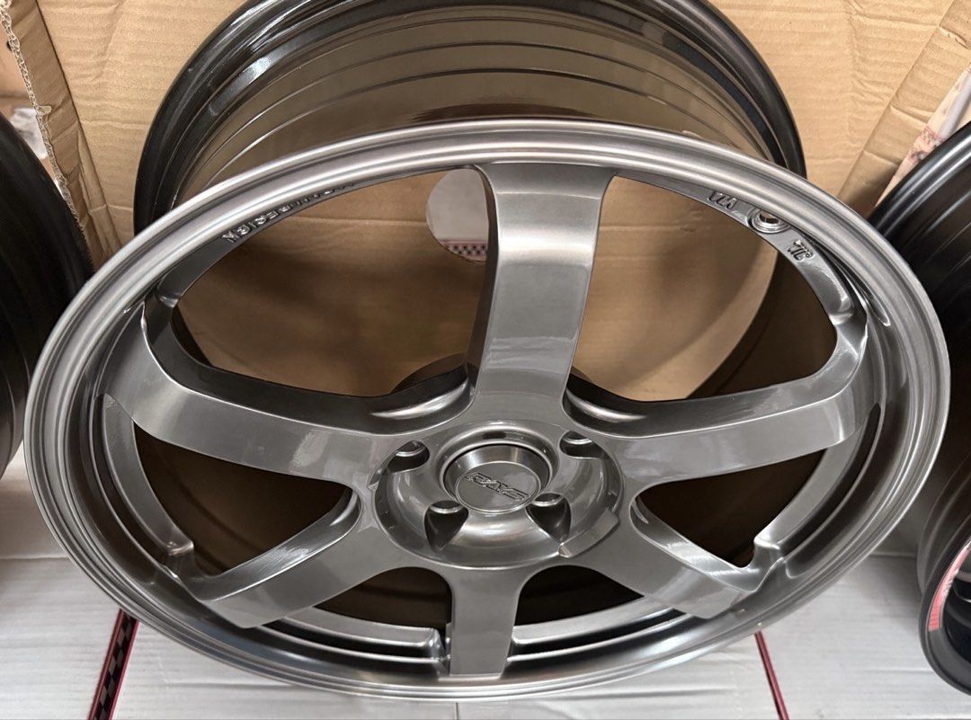 18” Te37 Sonic design code RGW032FF Mags 5Holes pcd 114 Bnew (Category: Mags and Tires) located in Quezon City. Submitted by mindanaotyrehaus (Listing ID 1439405817, Image 3). Description: 4pcs. 18” TE37 Design code RGW032FF Hyperblack Brandnew magwheels 5 Holes pcd 114 x8 width/ offset 40 Sold as set 4pcs for 26,000 pesos mags only *price may change without prior notice *txt or call us to check availability * fix price * Cash transaction/ GCash/