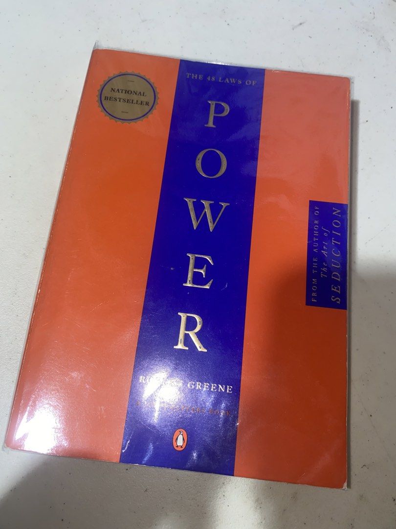 48 LAWS OF POWER (Category: Storybooks) located in Cagayan de Oro. Submitted by tanned.books.declutter (Listing ID 1439341750, Image 2). Description: Has foxing (pages are slightly yellow), secondhand so manage expectations, pm for inquiries ^^ Gcash Jnt.