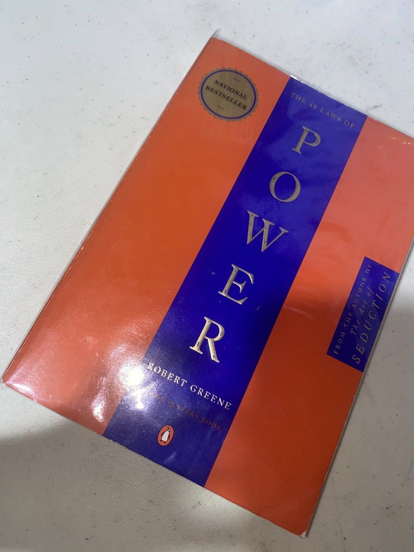 48 LAWS OF POWER (Category: Storybooks) located in Cagayan de Oro. Submitted by tanned.books.declutter (Listing ID 1439341750, Image 1). Description: Has foxing (pages are slightly yellow), secondhand so manage expectations, pm for inquiries ^^ Gcash Jnt.