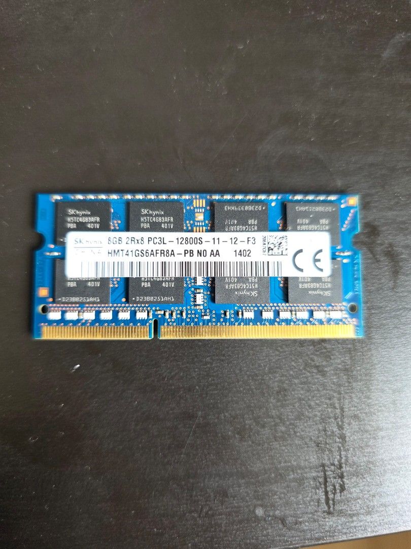 8GB DDR3L RAM PC3L-12800S460949243634667520