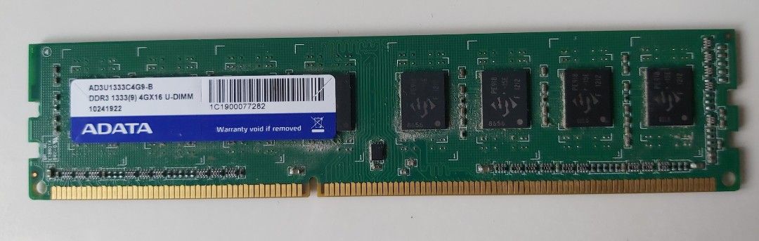 ADATA DDR3 1333MHz 4GB RAM for PC desktop461062585587476480