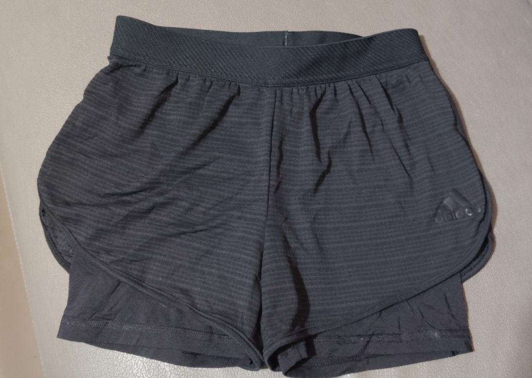 Adidas Girls' Shorts (Category: Babies & Kids Fashion) located in Quezon City. Submitted by liza.t (Listing ID 1439259906, Image 1). Description: - Adidas girls' shorts - Size: 9-10Y (140) - Design: Layered (darker inner, lighter outer) - Features Adidas logo - Made in Cambodia.
