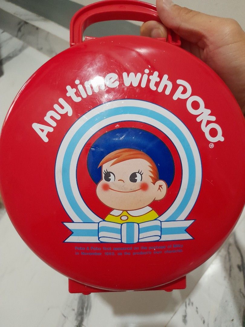 Any time with Peko and Poko Tin Bag (Category: Toys & Games) located in Caloocan City. Submitted by _vhergel.thrift.n.sell (Listing ID 1439323039, Image 2). Description: North Caloocan 📍 Watsons Pharmacy Phase 1 Branch Lalamove or JNT Gcash Payment. Issue(s): paint chips .
