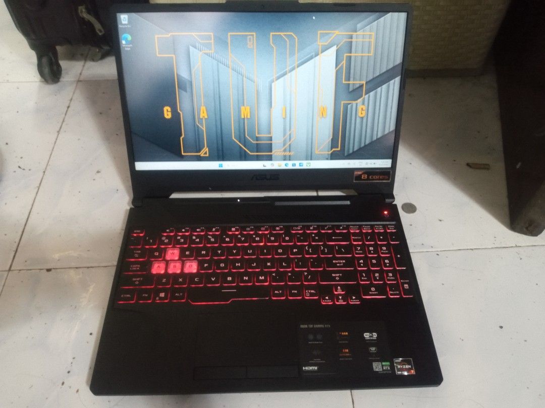 ASUS TUF GAMING A15 RYZEN 7 4000 SERIES AMD RADEON 8GB 512SSD (Category: Laptops & Notebooks) located in Manila. Submitted by haimenjemm73412 (Listing ID 1439336241, Image 1). Description: ASUS TUF GAMING A15 RYZEN 7 4000 SERIES AMD RADEON 8GB 512SSD -processor RYZEN 7 4800H WITH RADEON (16.CPUs) 2.9Ghz NVIDIA GEFORCE RTX 3050 - 8GB RAM -STOREGE 512SSD - Original Charger - Actual picture posted - Resulotion (1920 x 1080) (32 bit) (58Hz - No Issue