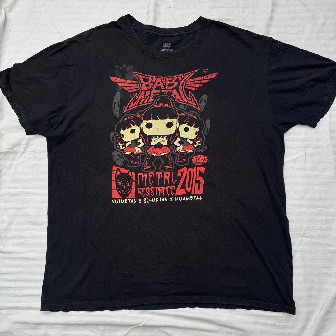 BABY METAL (Category: Tshirts & Polo Shirts ) located in Pasig City. Submitted by jaaard (Listing ID 1439395226, Image 1). Description: Size xl 24x29 Good condition Pm me.