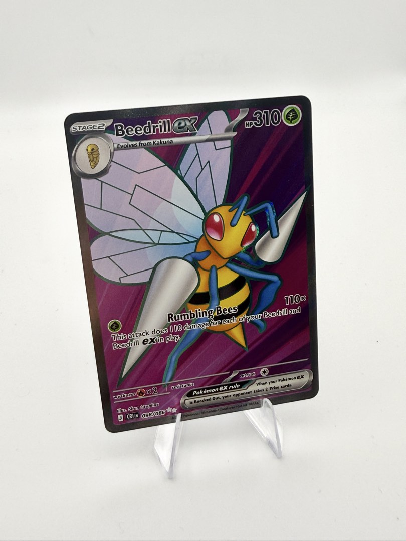 Beedrill ex UR - 098/086 - Chaos Rising, Hobbies & Toys, Toys & Games ...