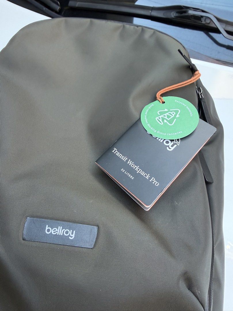 Bellroy Transit Workpack Pro 22L Olive (Category: Backpacks) located in Quezon City. Submitted by --ro-- (Listing ID 1439250972, Image 3). Description: Bellroy Transit Workpack Pro 22L Olive 1 week used - Good as new A feature-rich backpack that transitions seamlessly from work and commutes to travel Fits 16” laptop Large 22L format Large front organizer pocket External zipped water-bottle pocket Breathable mesh back panel Adjustable sternum stra