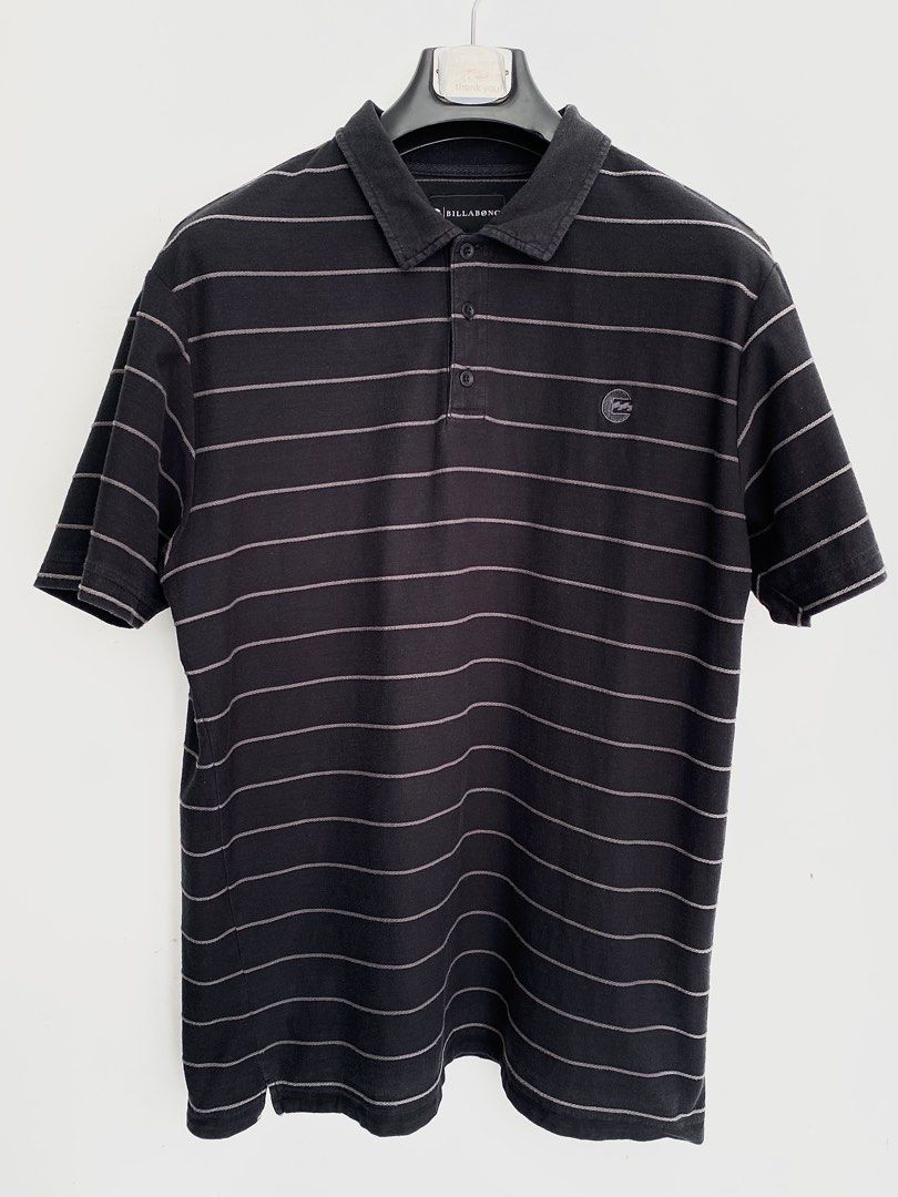 Billabong y2k Polo Shirt (Category: Tshirts & Polo Shirts ) located in Cebu City. Submitted by bestfits23 (Listing ID 1439405264, Image 1). Description: Billabong Y2k Mens striped Polo shirt Cotton fabric Classic embroidered logo L on tag 21x29 actual dimes Very good condition Sign of usage price add shipping.
