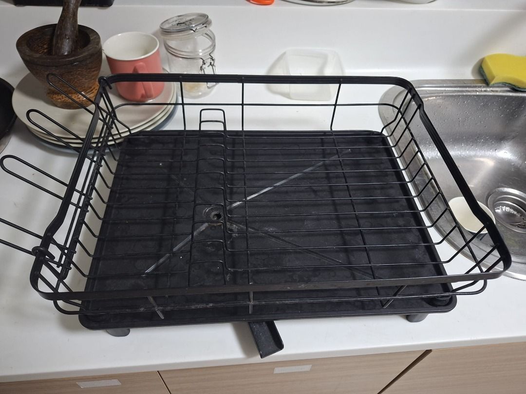 Black Metal Dish Rack461377803576954880