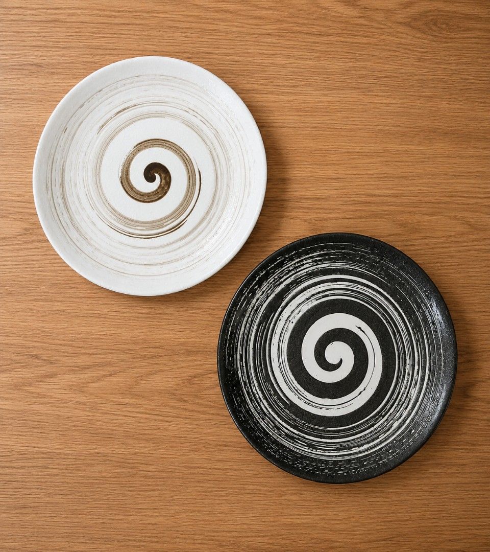 BN Swirl Design Ceramic Plates461487861861591040