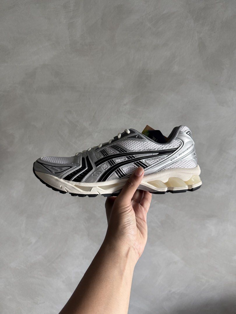 [BNIB] Asics x JJJJound Gel-Kayano 14 “Silver Black” US11 (Category: Sneakers) located in Singapore. Submitted by lyman (Listing ID 1439327397, Image 1). Description: [BNIB] Asics x JJJJound Gel-Kayano 14 “Silver Black” US11 for sale. Comes with box..
