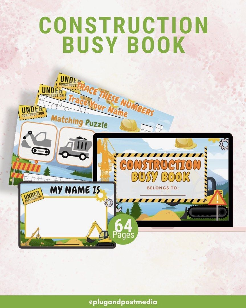 Busy books for kids (Category: Babies & Kids Fashion) located in Tarlac. Submitted by ro444_ (Listing ID 1439273565, Image 1). Description: since school season is near 📚✨ sharing these fun busy books for little ones and can choose designs! 🚧 construction 🦖 dinosaur 🐠 ocean 🚗 vehicles 🐰 animals 50 pesos only • 64 pages ✨.