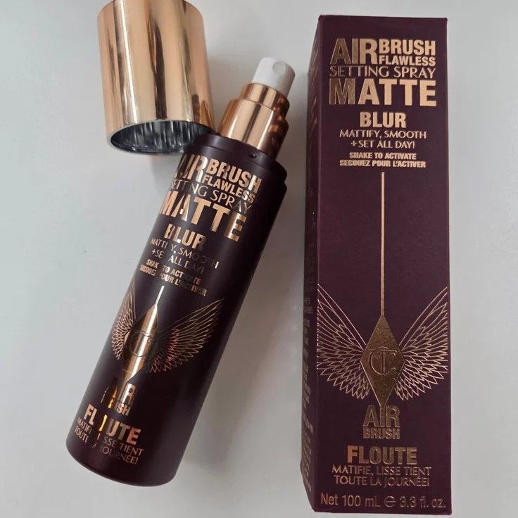 Charlotte Tilbury Airbrush Setting Spray - MATTE (Category: Makeup) located in General Santos City (Dadiangas). Submitted by itscricket (Listing ID 1439369908, Image 1). Description: 🛍 Brandnew, Sealed, and Authentic | Onhand |100ml |one of the best matte setting spray I've tried!! the oil control is 💯 📌 Shop Policies - Payment first, no COD. - No refunds or cancellations once the order is placed.* - *No rush shipping. Items are shipped out on
