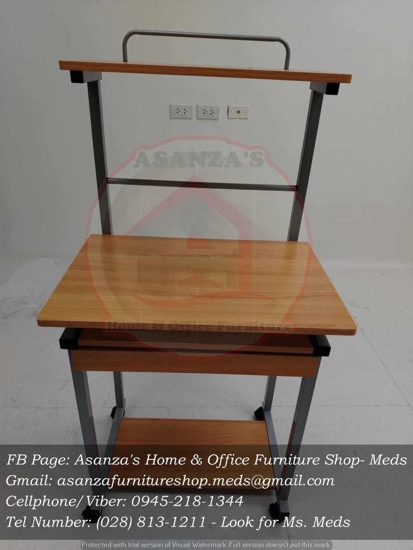 COMPUTER TABLE | OFFICE FURNITURE DIRECT SUPPLIER (Category: Other Home Furniture) located in Quezon City. Submitted by asanzameds.1995 (Listing ID 1439324574, Image 1). Description: ASANZA'S HOME & OFFICE FURNITURE SHOP 🔥 2026 FACTORY SALE -BIG DISCOUNTS! COMPUTER TABLE ✨ These chairs combine seating with a small writing surface, making them a common sight in lecture halls, training rooms, and schools. They are often foldable for easy storage. 
