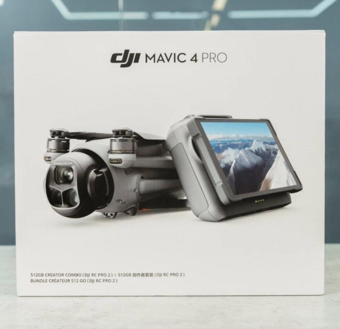 DJI Mavic 4 Pro 512GB Creator Combo with DJI RC Pro 2 Camera Drone ...